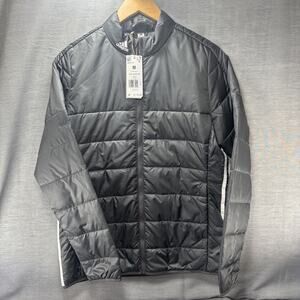 Adidas Puffer Jacket Women's Size M Gray Grey Zip Up Jacket A571 W New with Tags